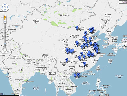 中国癌症村地图