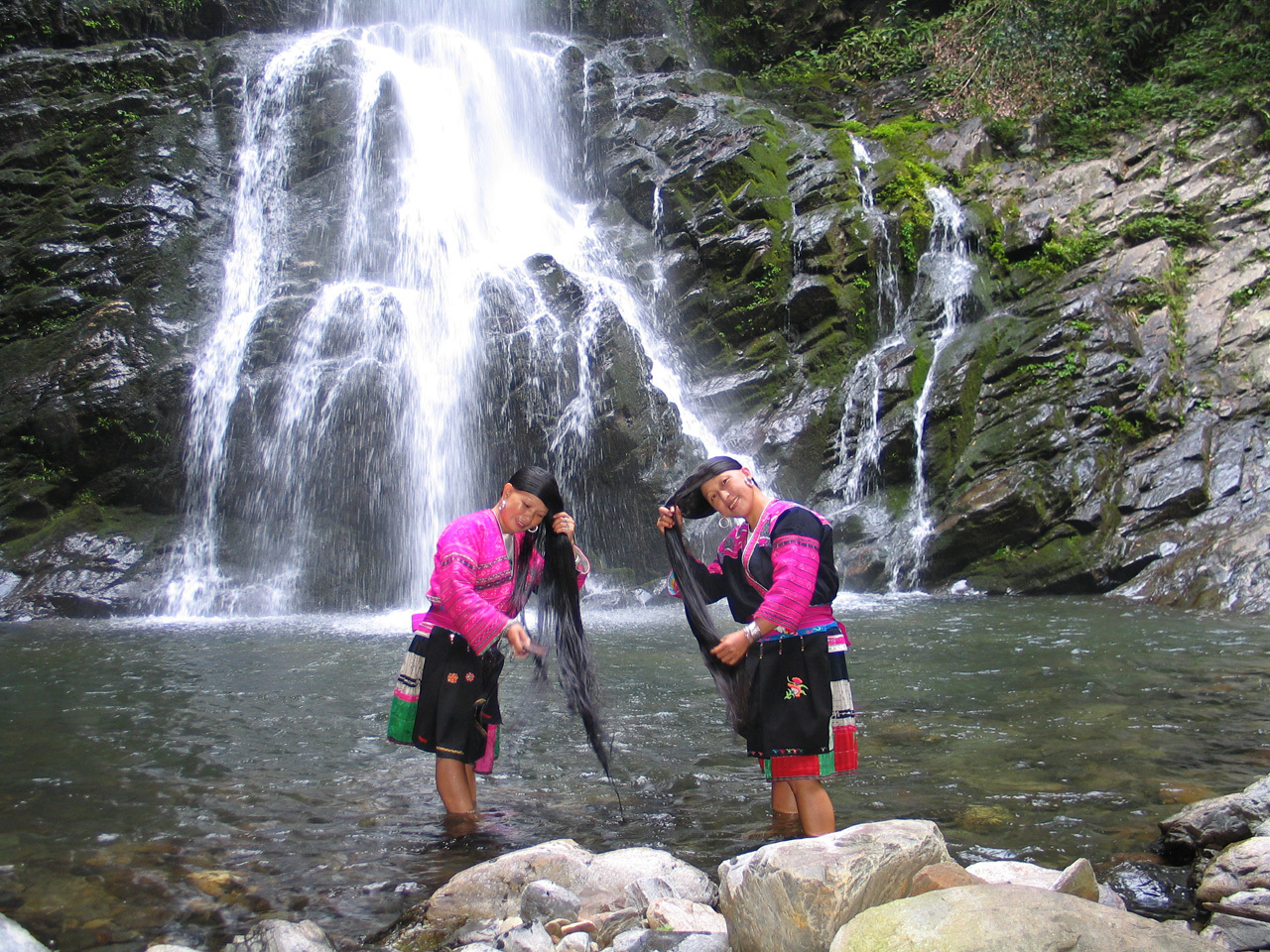 洗发水是淘米水和山上