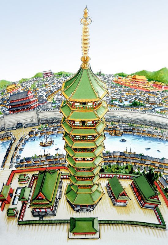 南京大报恩寺琉璃塔_新零网 南京大报恩寺琉璃塔
