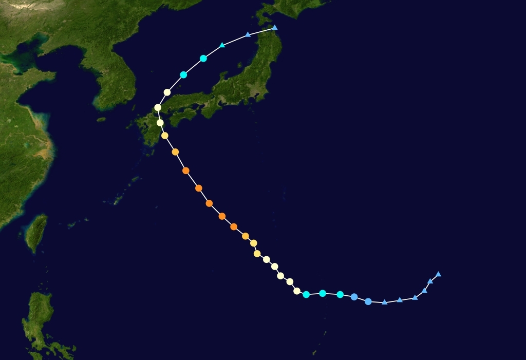 台风天兔路径