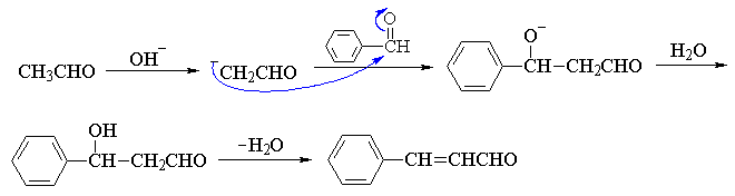 羟醛缩合反应机理图图片