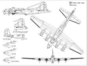 (图)b-17g的三视图